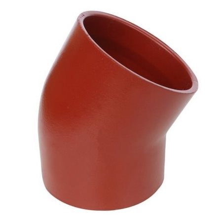 Отвод чугун SML Ду 150х45гр б/растр, DN 150